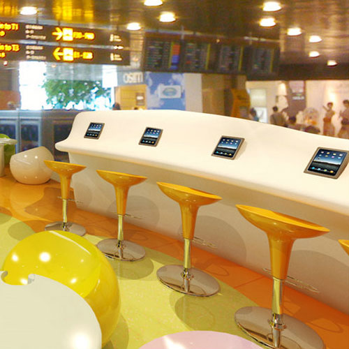 多媒体产品玻璃钢展柜